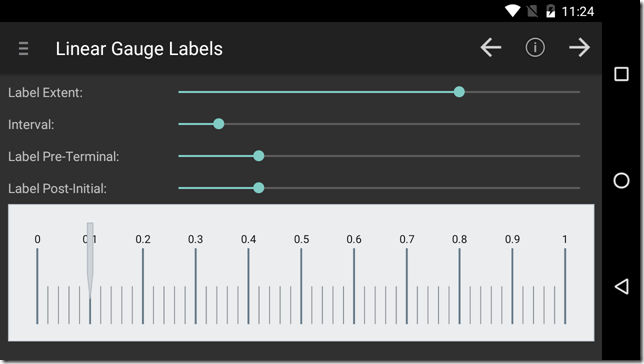android linear gauge