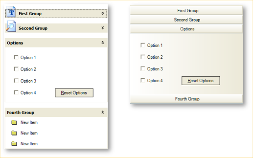ultraexplorerbar example hosting .net windows forms controls