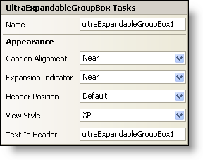 ultraexpandablegroupbox's smart tag
