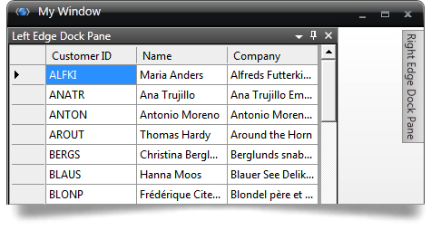 Supports hosting HWnds meaning legacy Windows Forms controls can be hosted in this WPF docking experience.