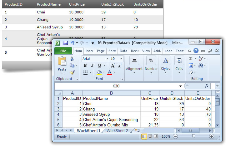 Run Excel-type files completely independently of Microsoft-Excel.