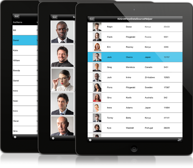 iOS Grid Data Binding Data Source Helper