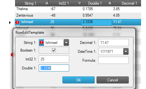 Adding and deleting row data is fast and simple.