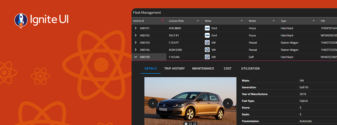 ignite ui for react 19 release