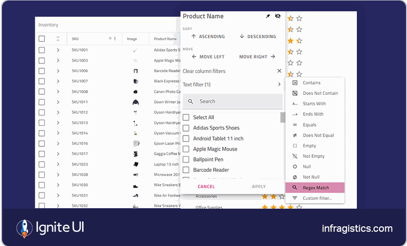 Ignite UI is the best React UI library