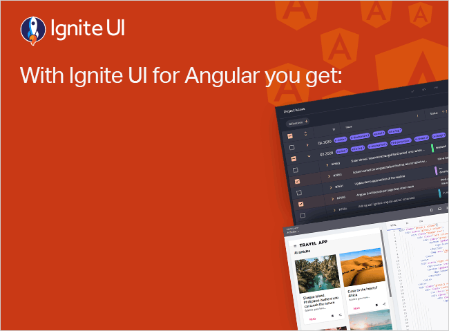  Try Ignite UI for Angular