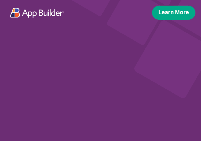 low-code app builder banner for streamlined app development