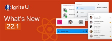 Ignite UI for React - What’s New in 22.1