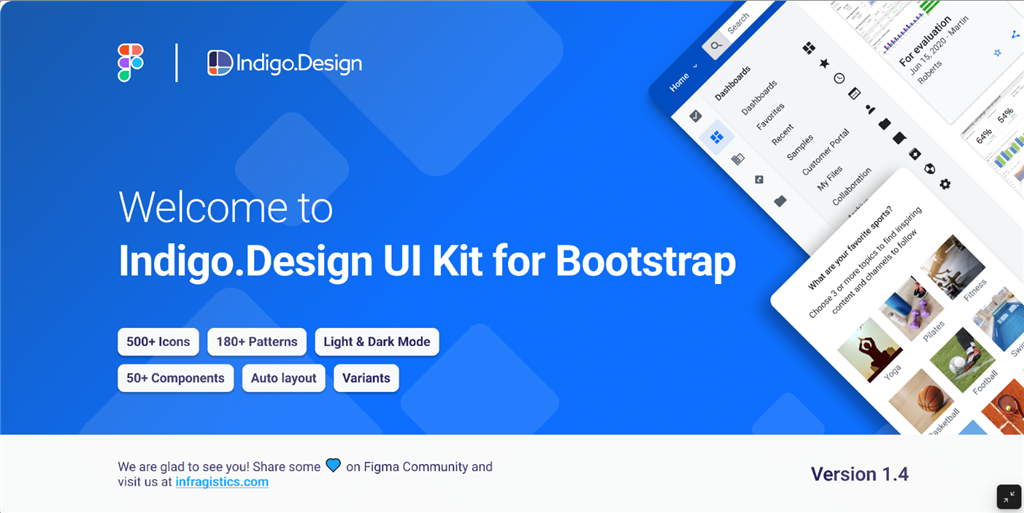  Figma UI Kit for Bootstrap