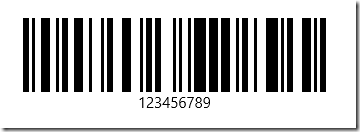 Infragistics UWP Preview - 128 barcode