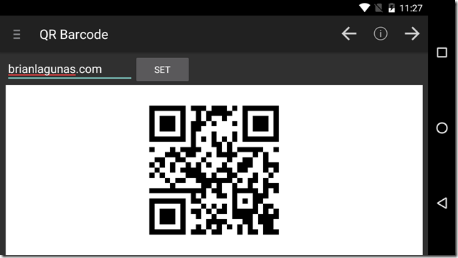 android QR barcode