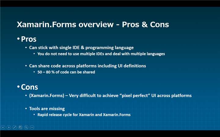 Xamarin.Forms - Pros & Cons