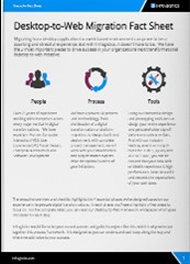 Desktop To Web Application Migration Fact Sheet