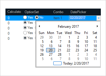 Ultimate UI for Windows Forms includes a variety of editors.