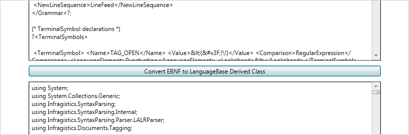 EBNF Support
