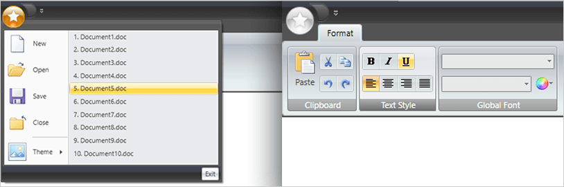 WPF Ribbon