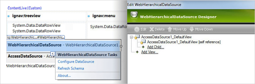 Hierarchical Data Grid View Datasource