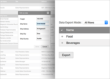 Ignite UI Hierarchical Grid