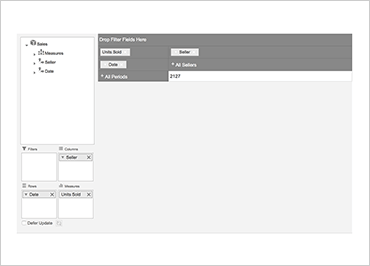 Ignite UI Pivot Data Selector