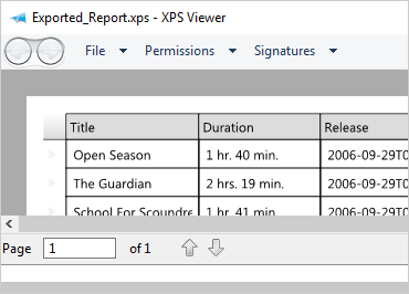 WPF Reporting