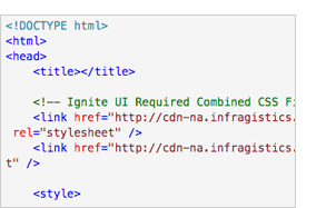 Step 3: Add references of Ignite UI in your application files