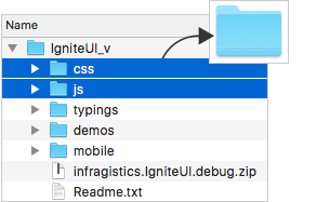 Step 2: Copy Javascript and CSS assets to your application's root directory