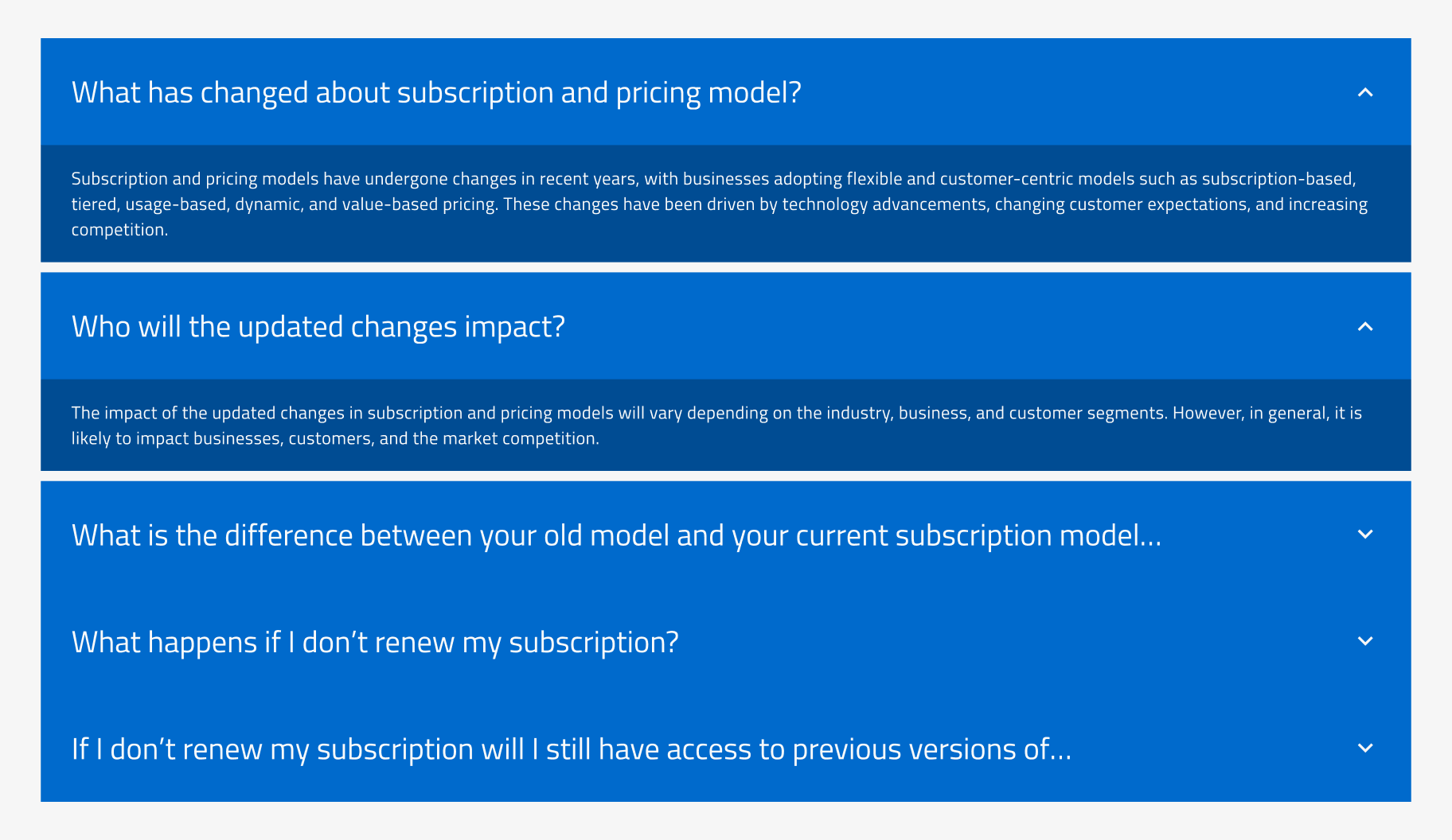 Accordion Design System Components