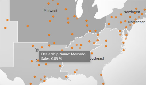 Customize all map layers and elements to fit into your Silverlight application.
