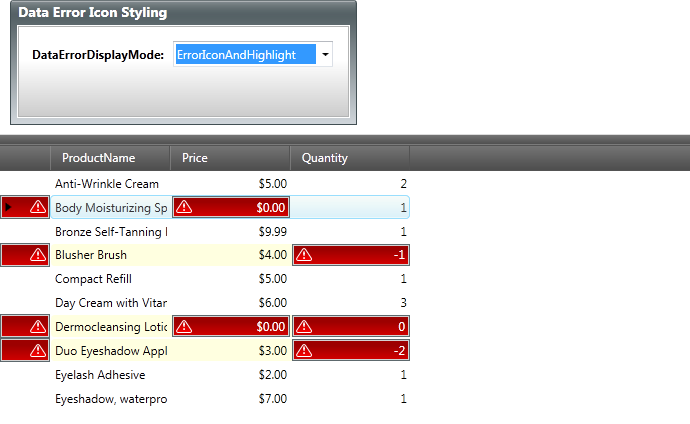 wpf data grid data error styling en us