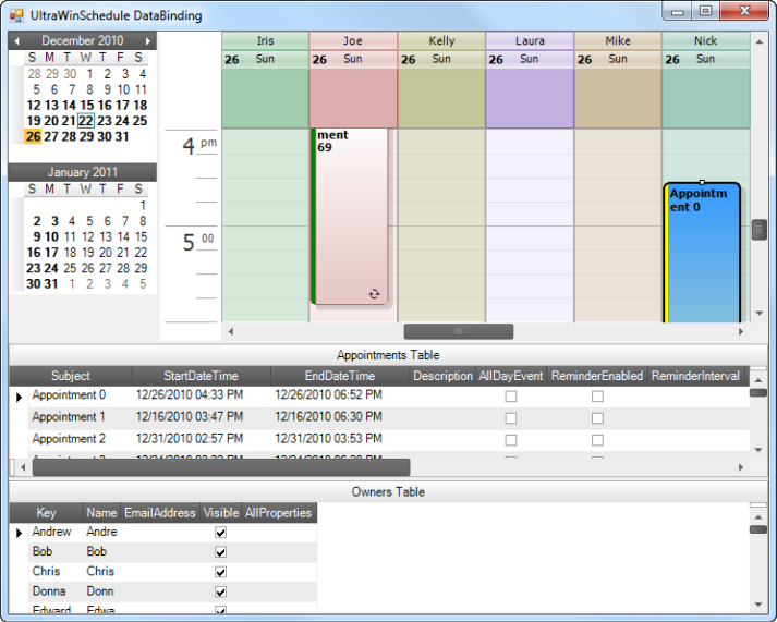 schedule forms